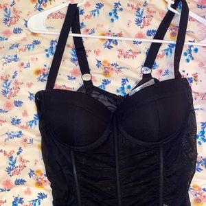 Black dress size small right above knee length